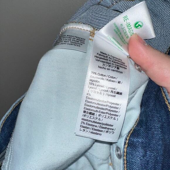 J.Crew Slim Demi Bootcut Jeans Size 28 Raw Hem Medium Wash Denim - Picture 6 of 7